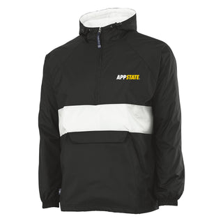 App State Primary Logo LC EMB Classic Striped Pullover - Black/White