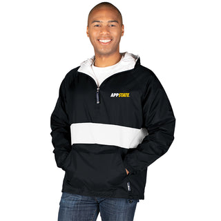 App State Primary Logo LC EMB Classic Striped Pullover - Black/White