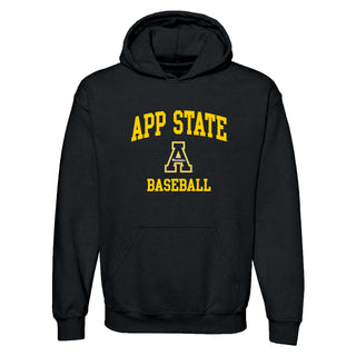 App State Arch Logo Baseball Hoodie - Black