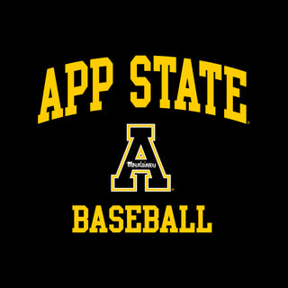 App State Arch Logo Baseball Hoodie - Black