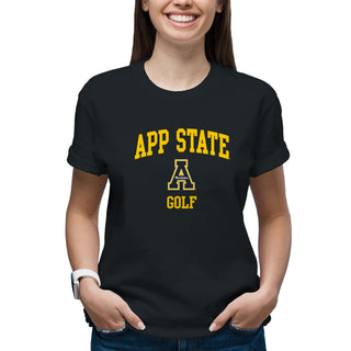 App State Arch Logo Golf T-Shirt - Black