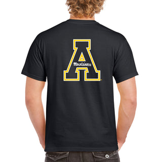 App State Front Back Print T-Shirt - Black