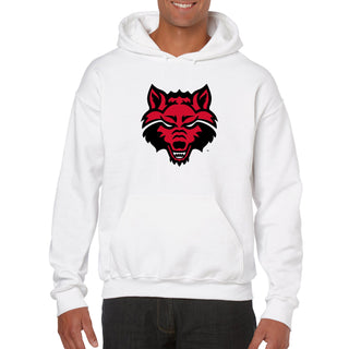 Arkansas State Primary Logo Hoodie - White