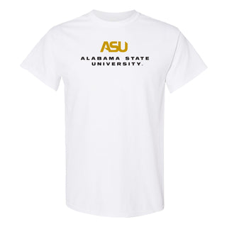 Alabama State Hornets Institutional Logo T-Shirt - White