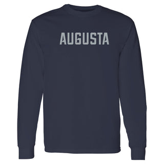 Augusta University Basic Block Long Sleeve - Navy