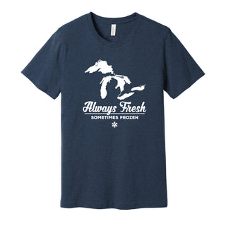 Always Fresh Sometimes Frozen T-Shirt - Heather Navy