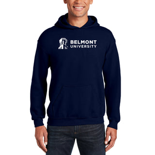 Belmont University Bruins Institutional Logo Cotton Hoodie - Navy