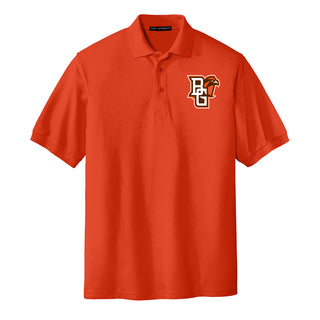 BGSU Primary Logo Silk Touch Polo - Orange