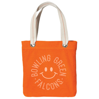 BGSU Monotone Smile Allie Tote - Bright Orange