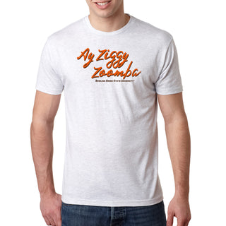 BGSU Fight Song Script Triblend T-Shirt - Heather White