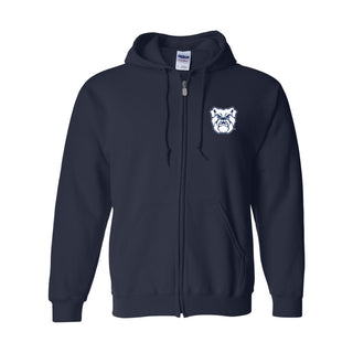 Butler Primary Logo LC EMB Zip Hoodie - Navy