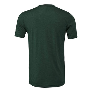 Michigan State University Spartans Basic Block Canvas Triblend T Shirt - Emerald Triblend