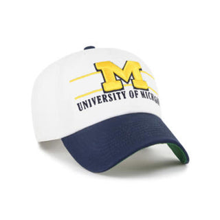 47 Brand Michigan Wolverines White Double Header 47 Clean Up - White OS