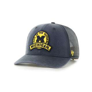 47 Brand Michigan Wolverines Vintage Navy Ruskin 47 Trucker - Vintage Navy OS