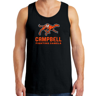 Campbell University Fighting Camels Primary Logo Heavy Cotton Tank Top - Black