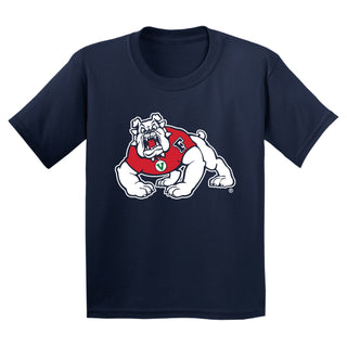Fresno State Bulldogs Primary Logo Youth T-Shirt - Navy
