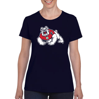 Fresno State Bulldogs Primary Logo Women's T-Shirt - Navy