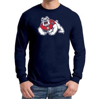 Fresno State Bulldogs Primary Logo Long Sleeve T-Shirt - Navy