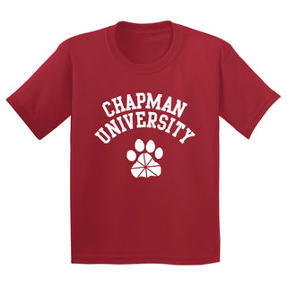 Chapman University Panthers Arch Logo Youth T-Shirt - Cardinal