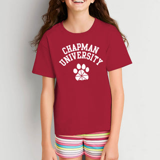 Chapman University Panthers Arch Logo Youth T-Shirt - Cardinal
