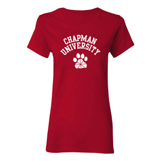 Chapman University Panthers Arch Logo Women's T-Shirt - Cardinal
