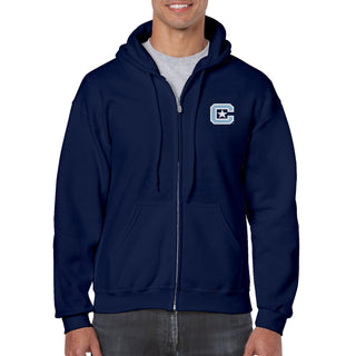 The Citadel Logo LC EMB Zip Hoodie - Navy