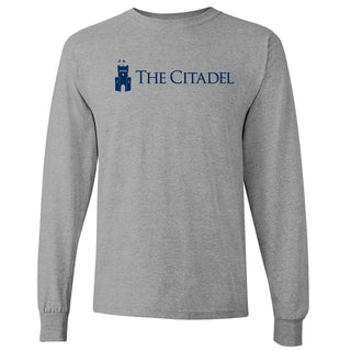 The Citadel Institutional Logo Long Sleeve - Sport Grey