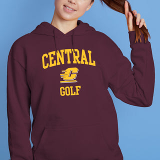 Central Michigan Arch Logo Golf Hoodie - Maroon