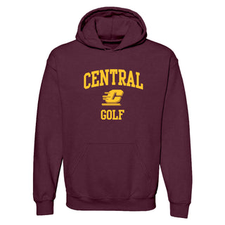Central Michigan Arch Logo Golf Hoodie - Maroon