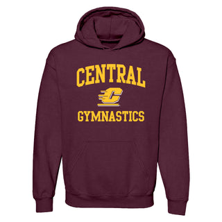 Central Michigan Arch Logo Gymnastics Hoodie - Maroon