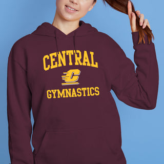 Central Michigan Arch Logo Gymnastics Hoodie - Maroon