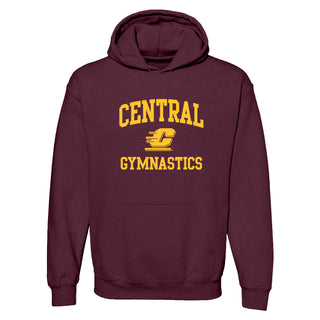 Central Michigan Arch Logo Gymnastics Hoodie - Maroon