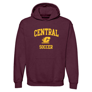 Central Michigan Arch Logo Soccer Hoodie - Maroon