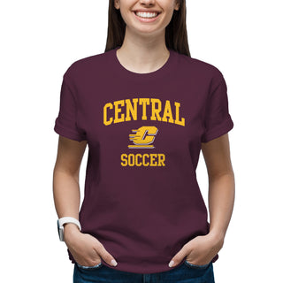 Central Michigan Arch Logo Soccer T-Shirt - Maroon