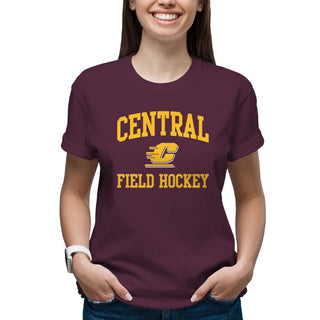 Central Michigan Arch Logo Field Hockey T-Shirt - Maroon