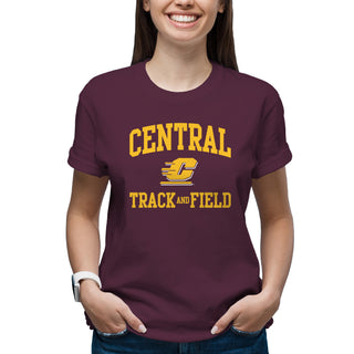 Central Michigan Arch Logo Track & Field T-Shirt - Maroon