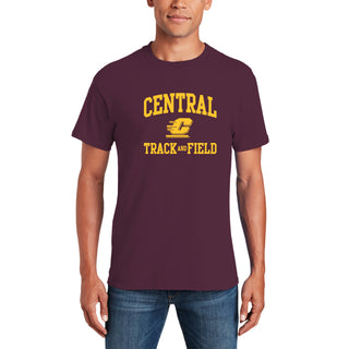 Central Michigan Arch Logo Track & Field T-Shirt - Maroon