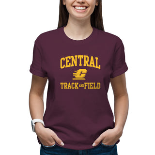 Central Michigan Arch Logo Track & Field T-Shirt - Maroon