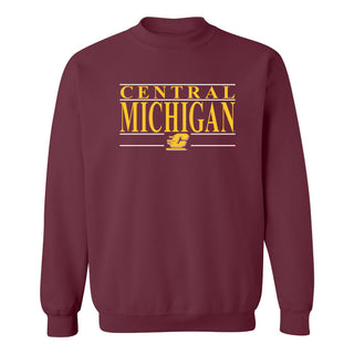 Central Michigan Headline Crewneck - Maroon