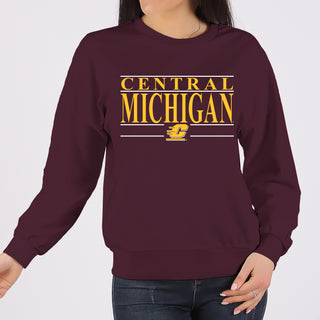 Central Michigan Headline Crewneck - Maroon