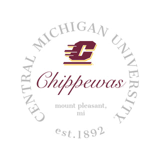 Central Michigan Roundabout Women’s Cropped Fleece Hoodie - White