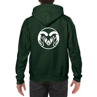 Colorado State Front Back Print Hoodie - Forest