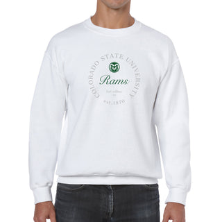 Colorado State Roundabout BTB Crewneck - White