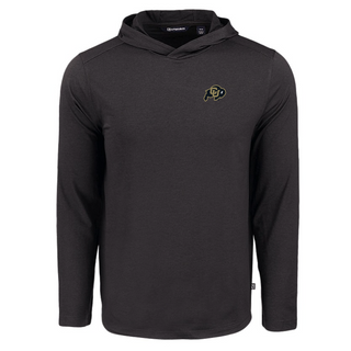 Cutter & Buck Men's Colorado Coastline Epic Comfort Eco Recycled Hooded Shirt Black [CB]