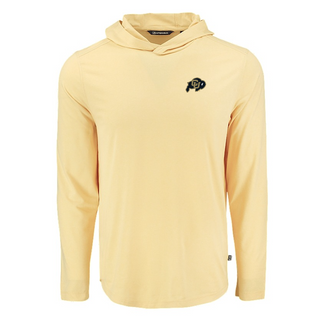 Cutter & Buck Men's Colorado Coastline Epic Comfort Eco Recycled Hooded Shirt Desert [CB]