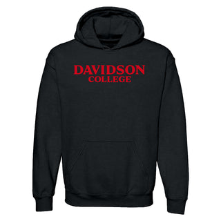 Davidson Wildcats Basic Block Hoodie - Black