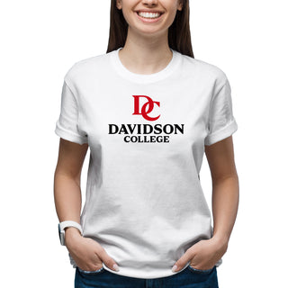 Davidson Wildcats Institutional Logo T Shirt - White