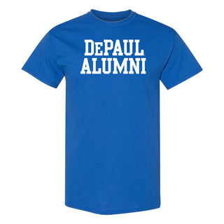 DePaul University Blue Demons Alumni Basic Block Short Sleeve T Shirt - Royal