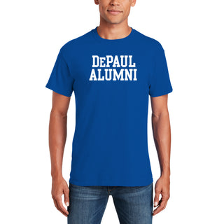 DePaul University Blue Demons Alumni Basic Block Short Sleeve T Shirt - Royal