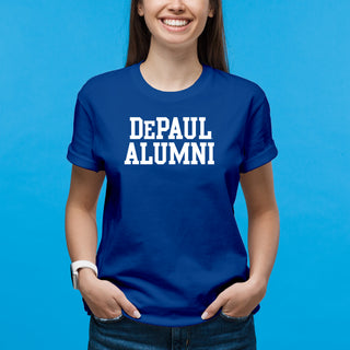 DePaul University Blue Demons Alumni Basic Block Short Sleeve T Shirt - Royal